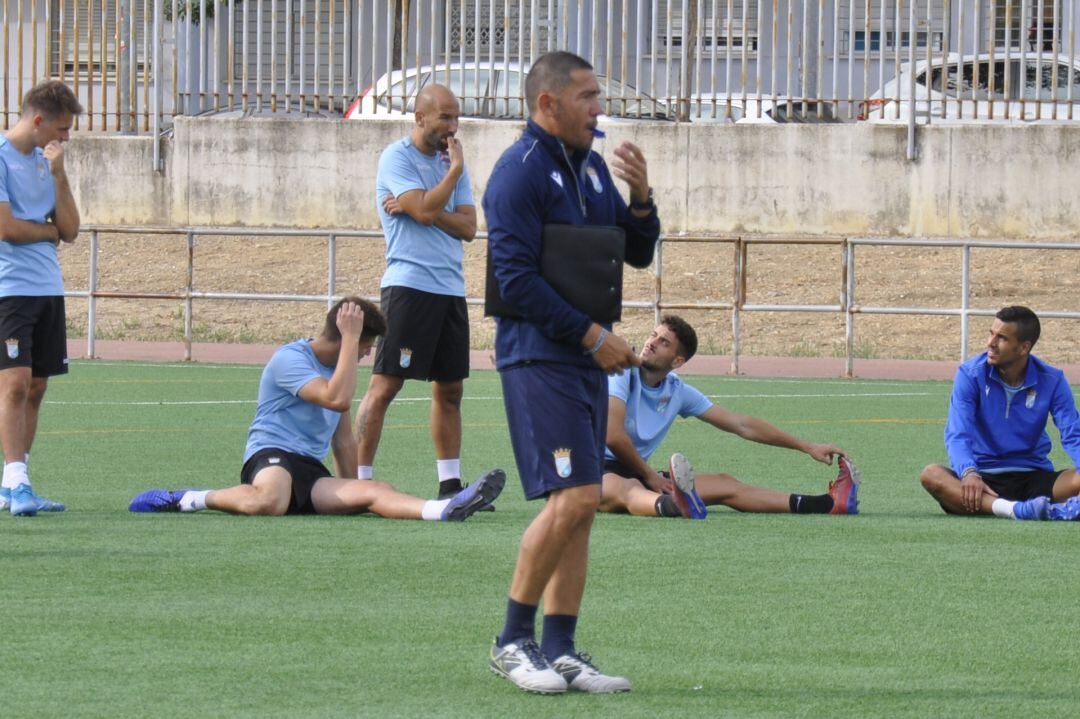 Juan Carlos Gómez durante un entrenamiento en La Granja