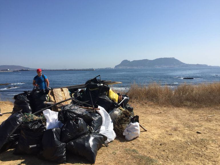 Residuos extraídos de la zona de Punta de San García. 