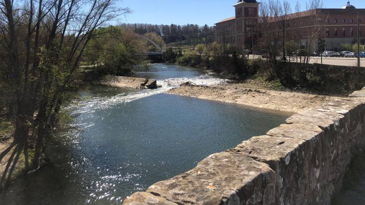 Situación actual Presa de Santa Engracia de Pamplona (26/03/2019)