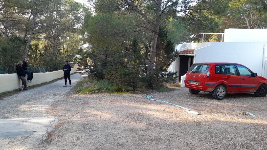 Vivienda  donde ha ocurrido el tiroteo en Formentera