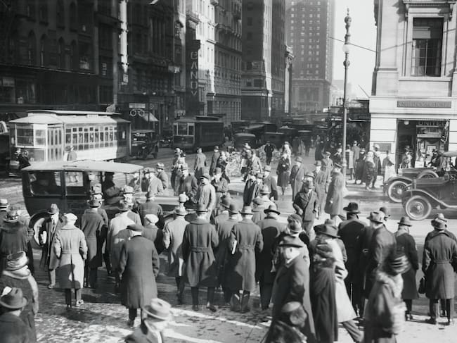 Imagen de la Quinta Avenida de Nueva York en el siglo XX