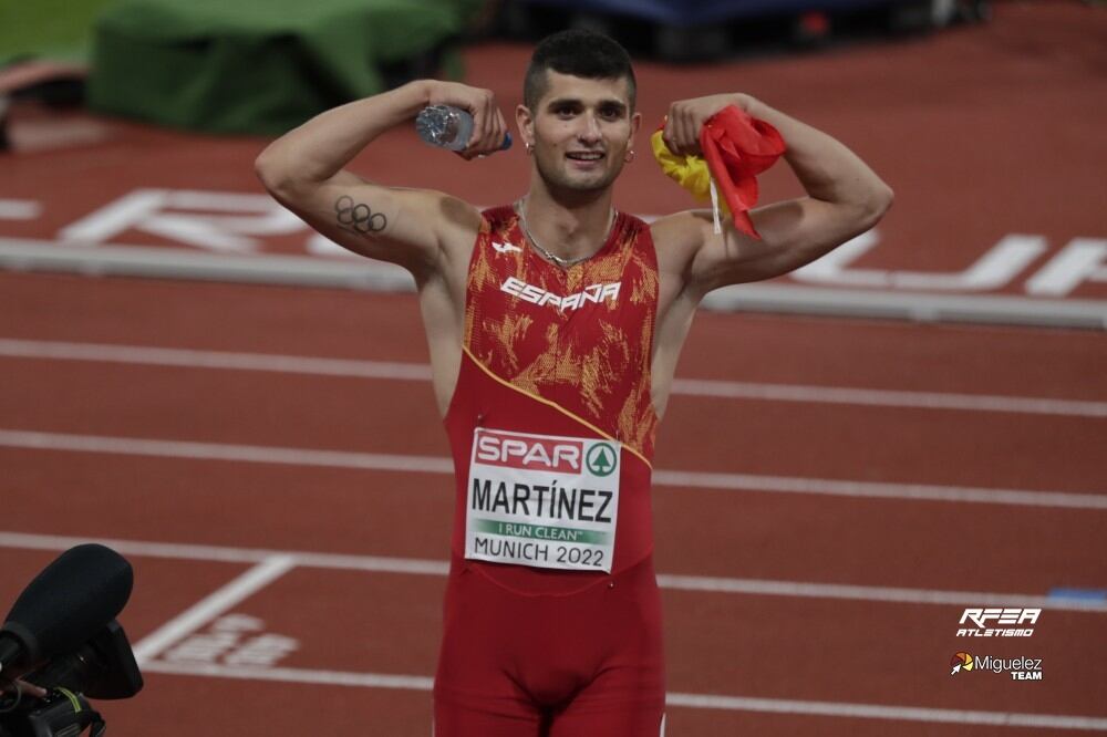 Asier Martínez celebra el oro en el Europeo