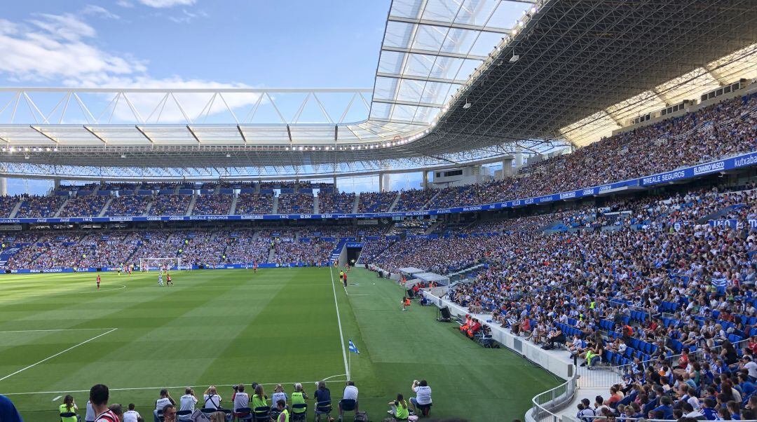 Aspecto impresionante de Anoeta en el derbi vasco femenino