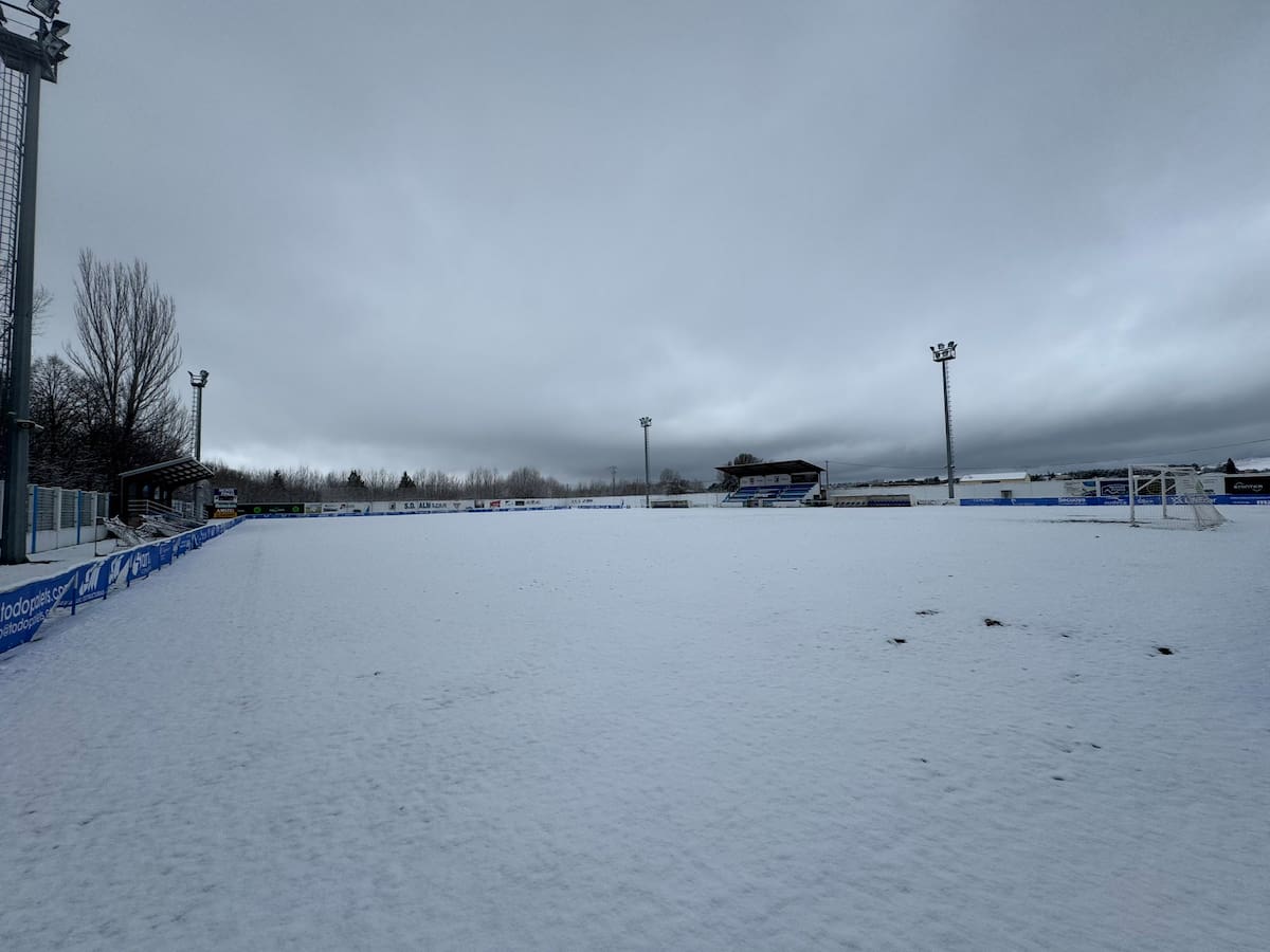 Pendientes de la nieve en el Almazán - Arandina