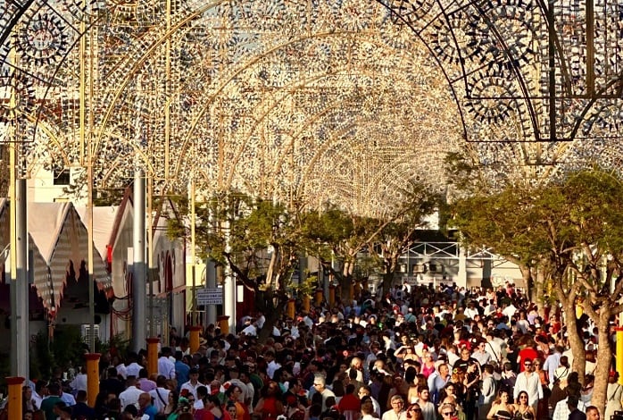 Asistentes al Real de la Feria