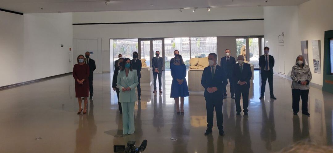 Foto de familia de la entrega de las Banderas de Andalucía en Jaén.