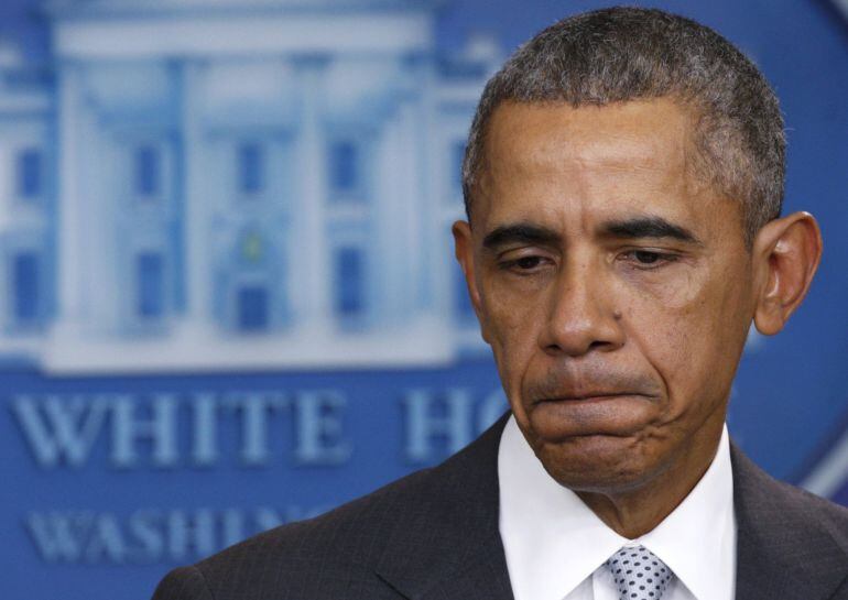 Barack Obama, durante su comparecencia en la Casa Blanca