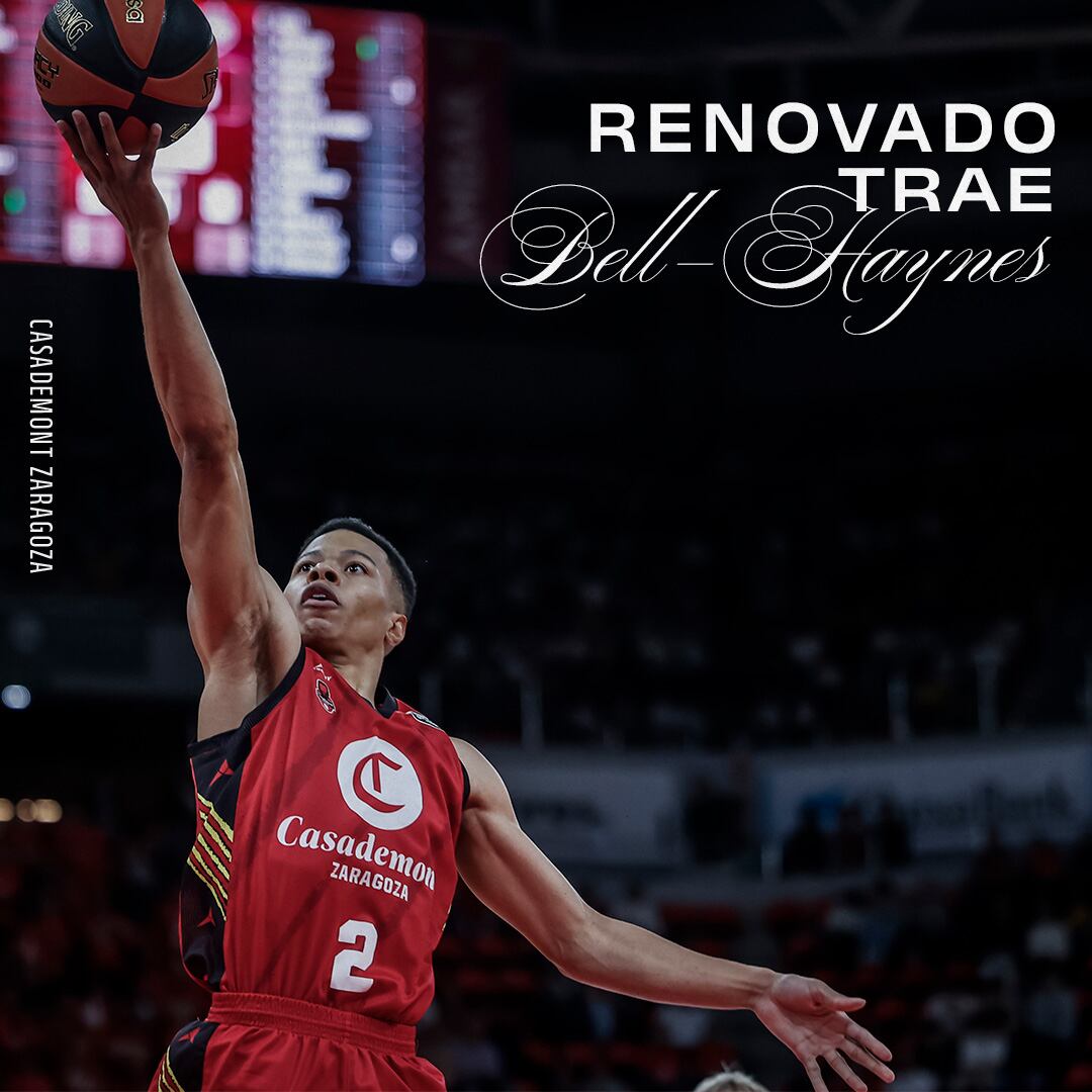 El base canadiense Trae Bell-Haynes seguirá en el Casademont Zaragoza la próxima temporada