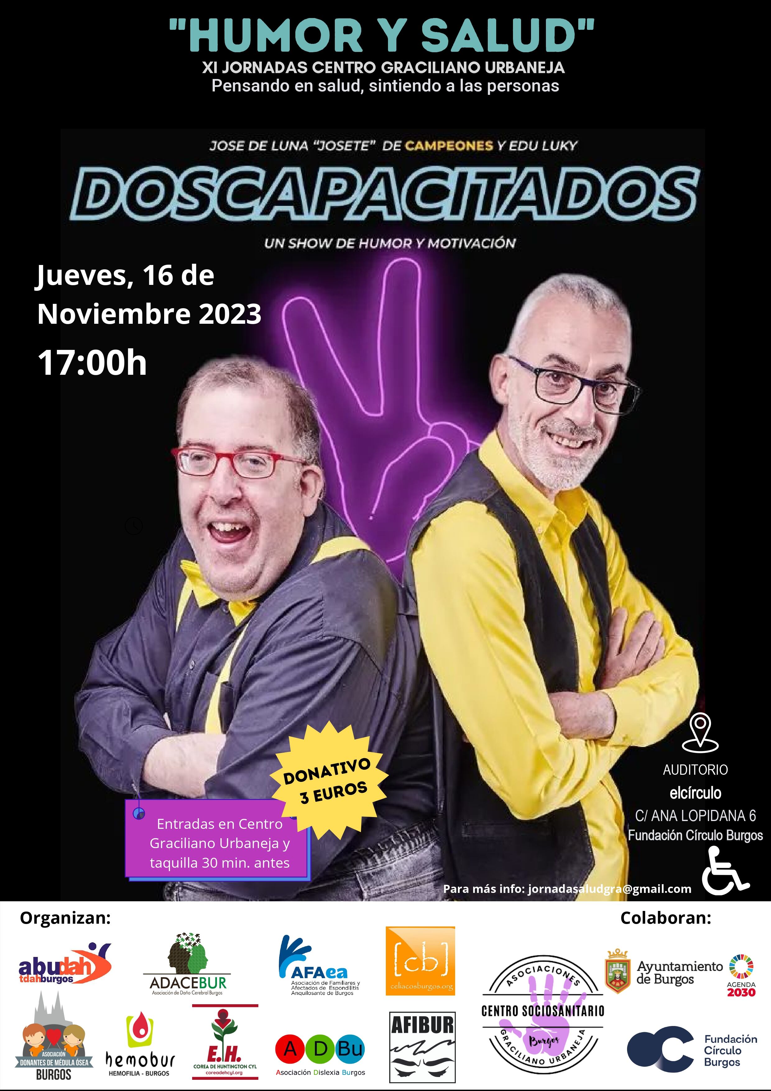 Show humorístico de motivación de las Jornadas Graciliano Urbaneja