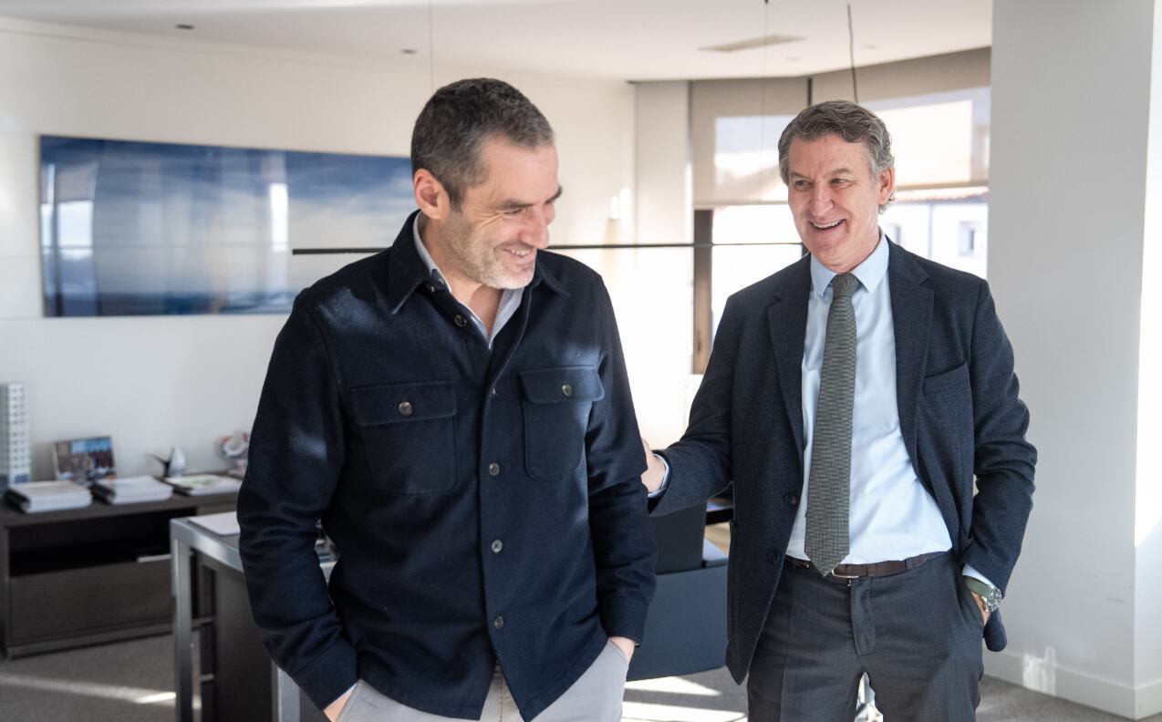 Feijóo y Sémper este miércoles en la sede del PP