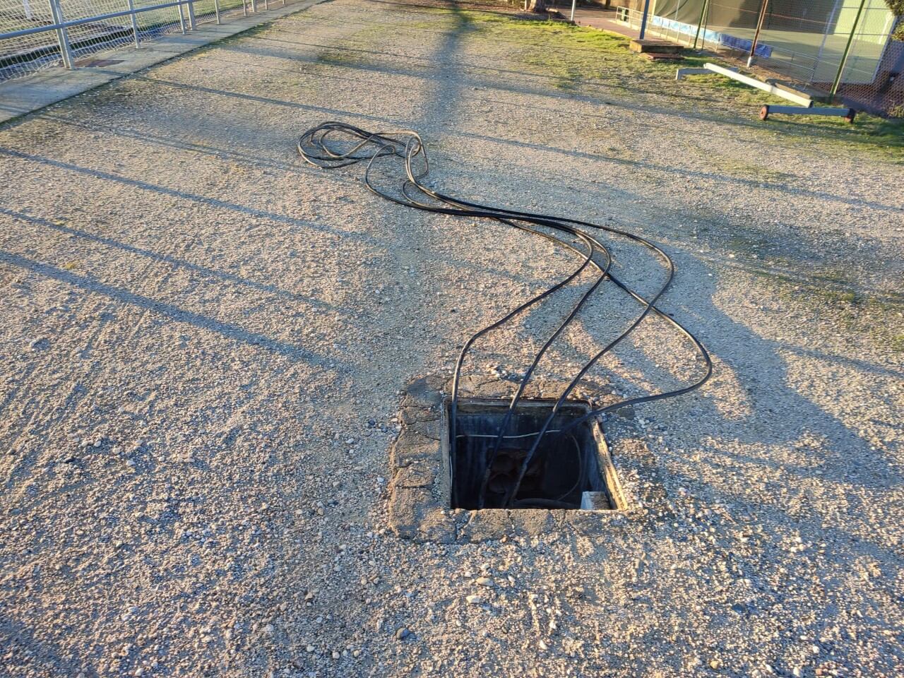 Robo de cable en una arqueta del campo de fútbol municipal de Barbastro