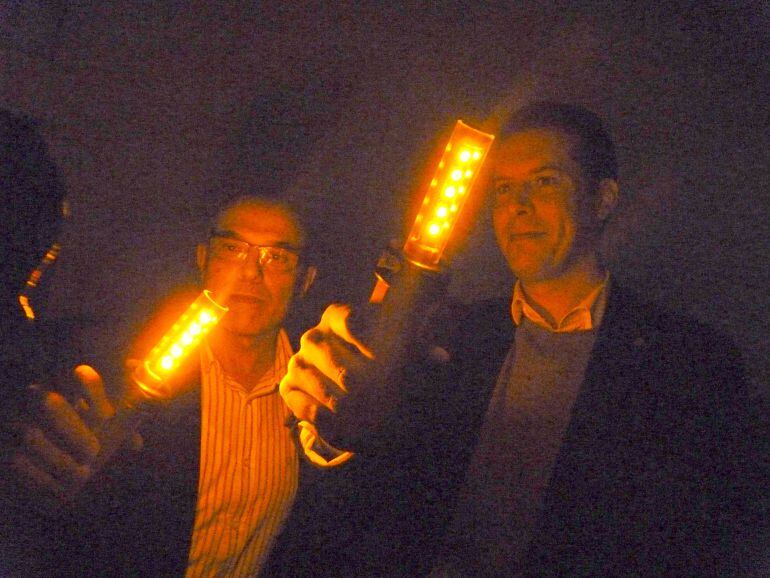 La antorcha electónica que simula el fuego