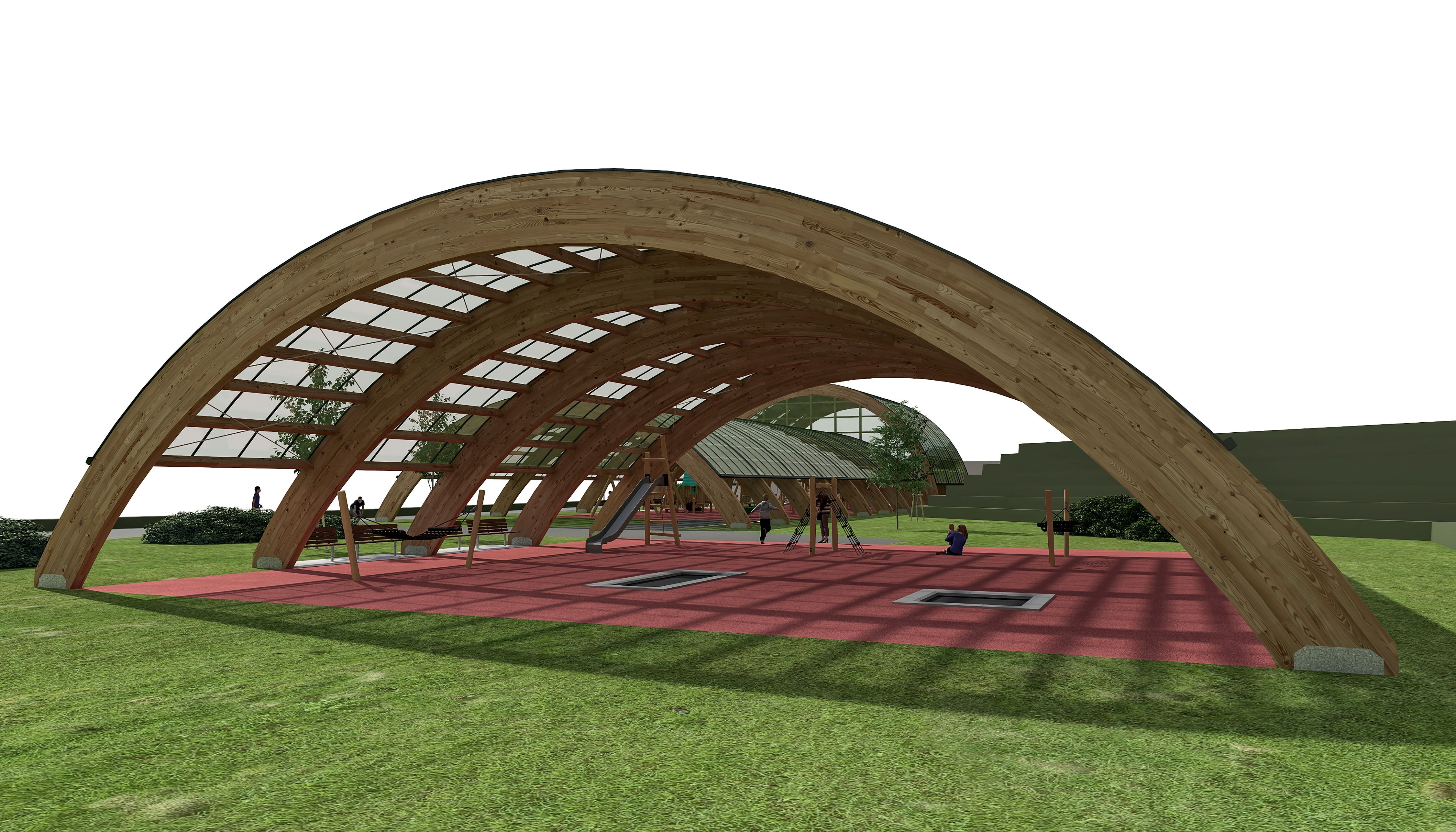 Infografía del proyecto de adecuación del Parque de Las Llamas