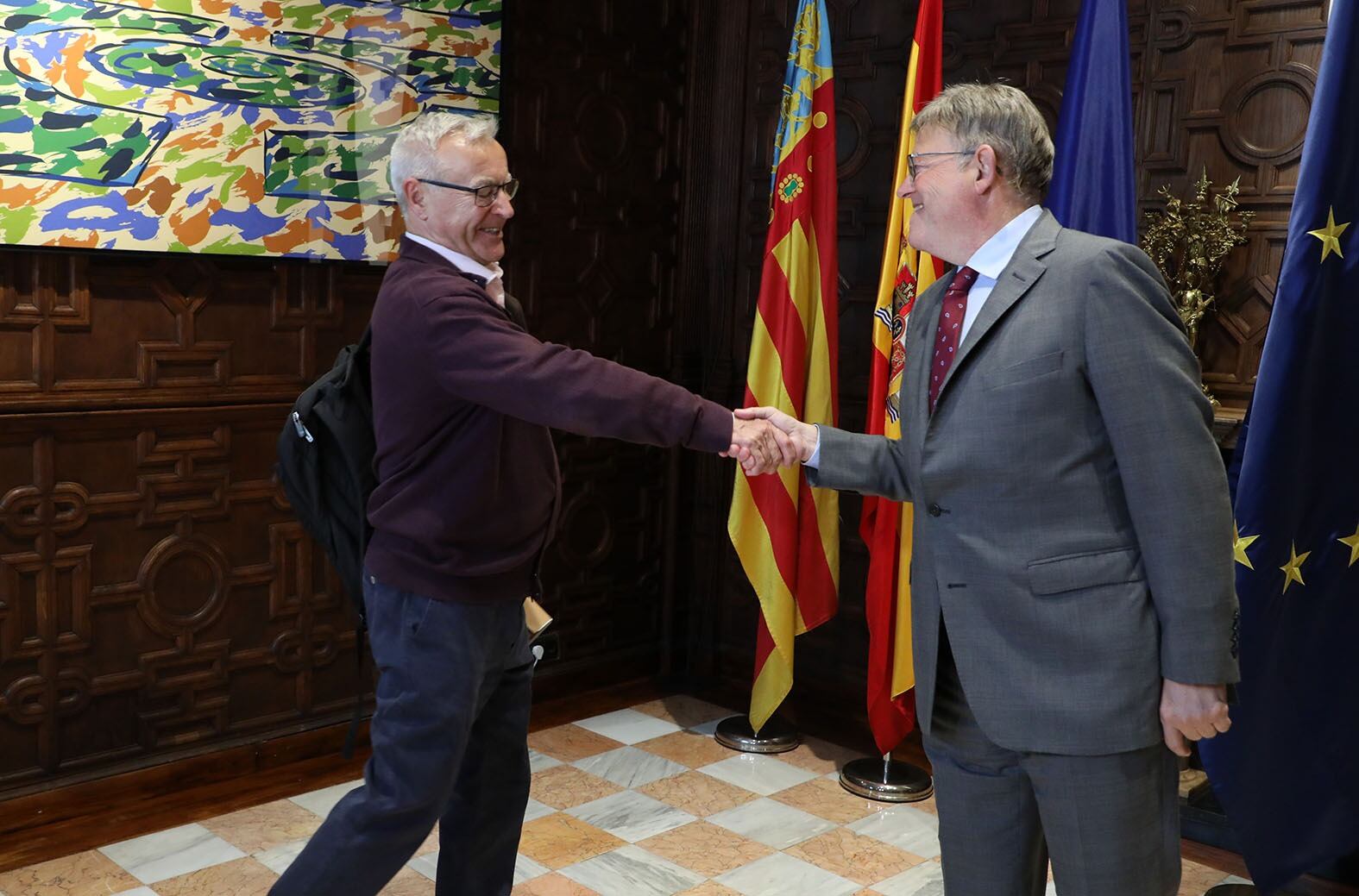 Ximo Puig, president de la Generalitat, y Joan Ribó, alcalde de València