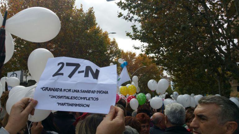 Manifestación del pasado 27 de noviembre.