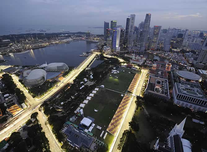 Imagen de Singapur por la noche