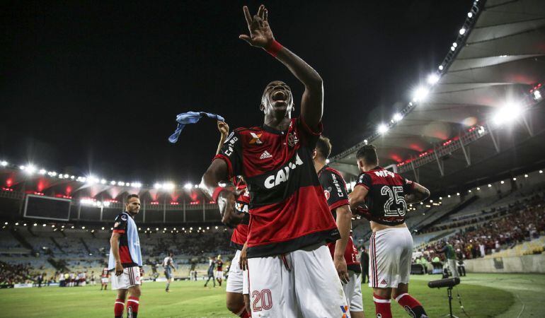 Vinícius Junior celebra un gol ante el Fluminense el pasado miércoles