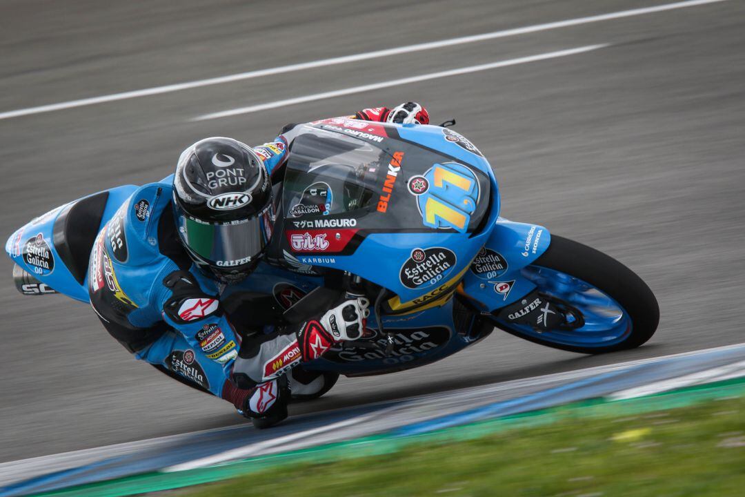 Sergio García durante los entrenamientos del miércoles en el Circuito de Jerez