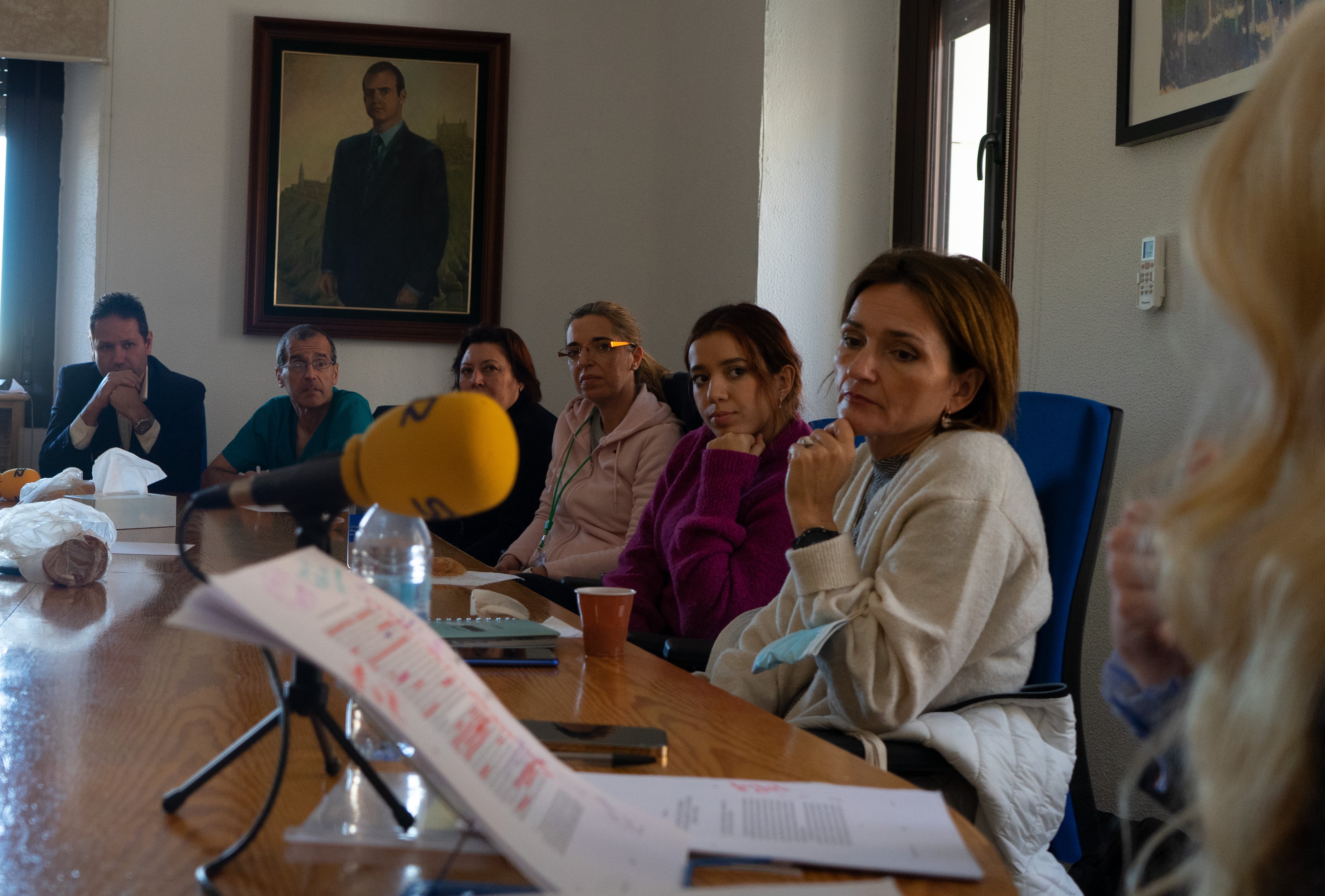 Delia Manzanero dirige el taller sobre el miedo con los funcionarios de la prisión de Ocaña