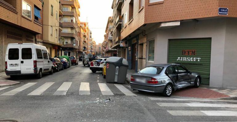 Imagen de uno de los accidentes de tráfico de este fin de semana en Albacete