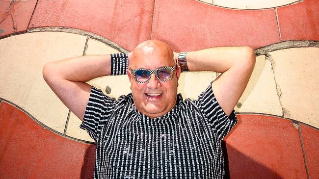 Antonio Membrives en el Paseo Marítimo de Almería.