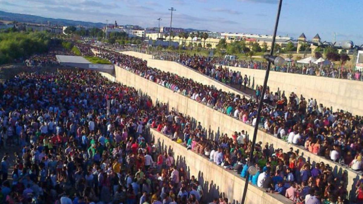 Botellón en el Balcón del Guadalquivir el miércoles de feria