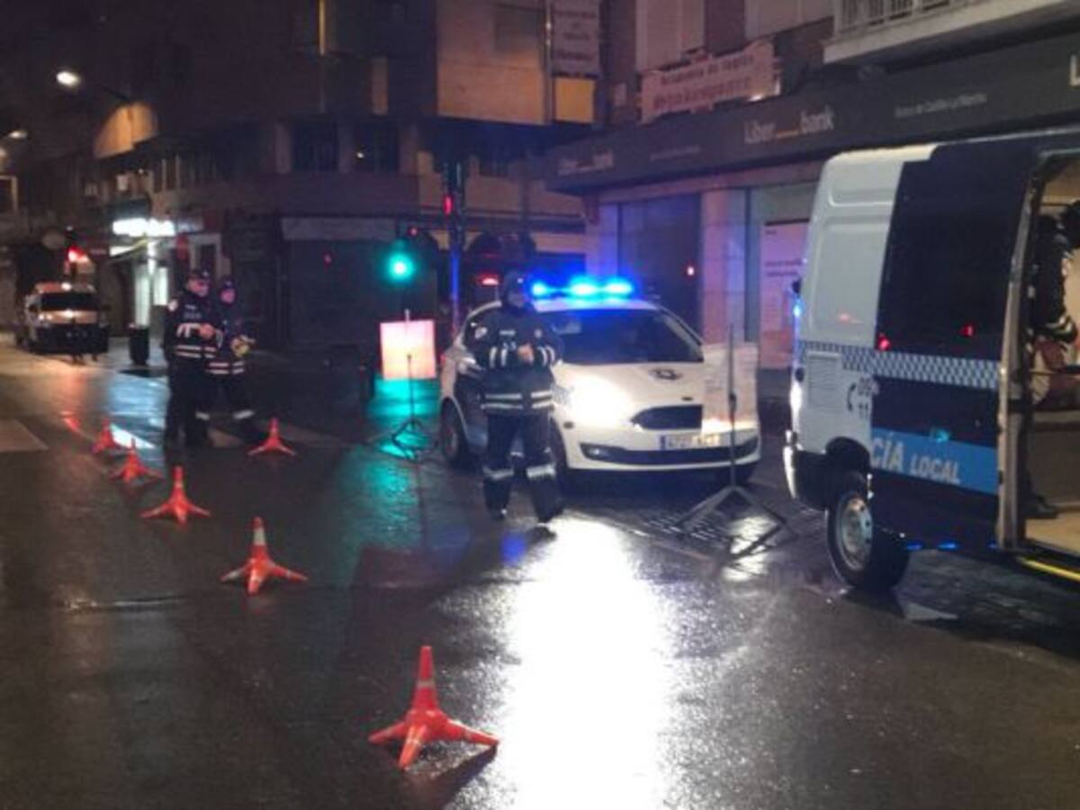 La Policía Local ha denunciado este fin de semana a 6 conductores ebrios