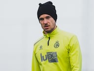 Clément Michelin, durante un entrenamiento.