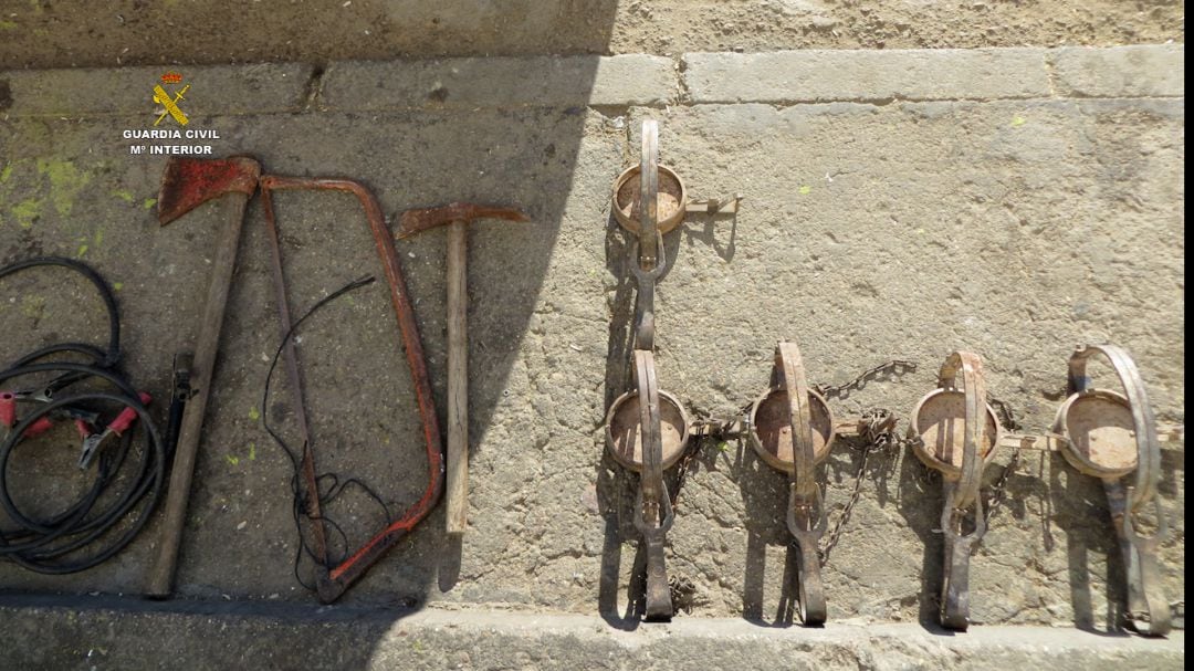 Herramientas incautadas