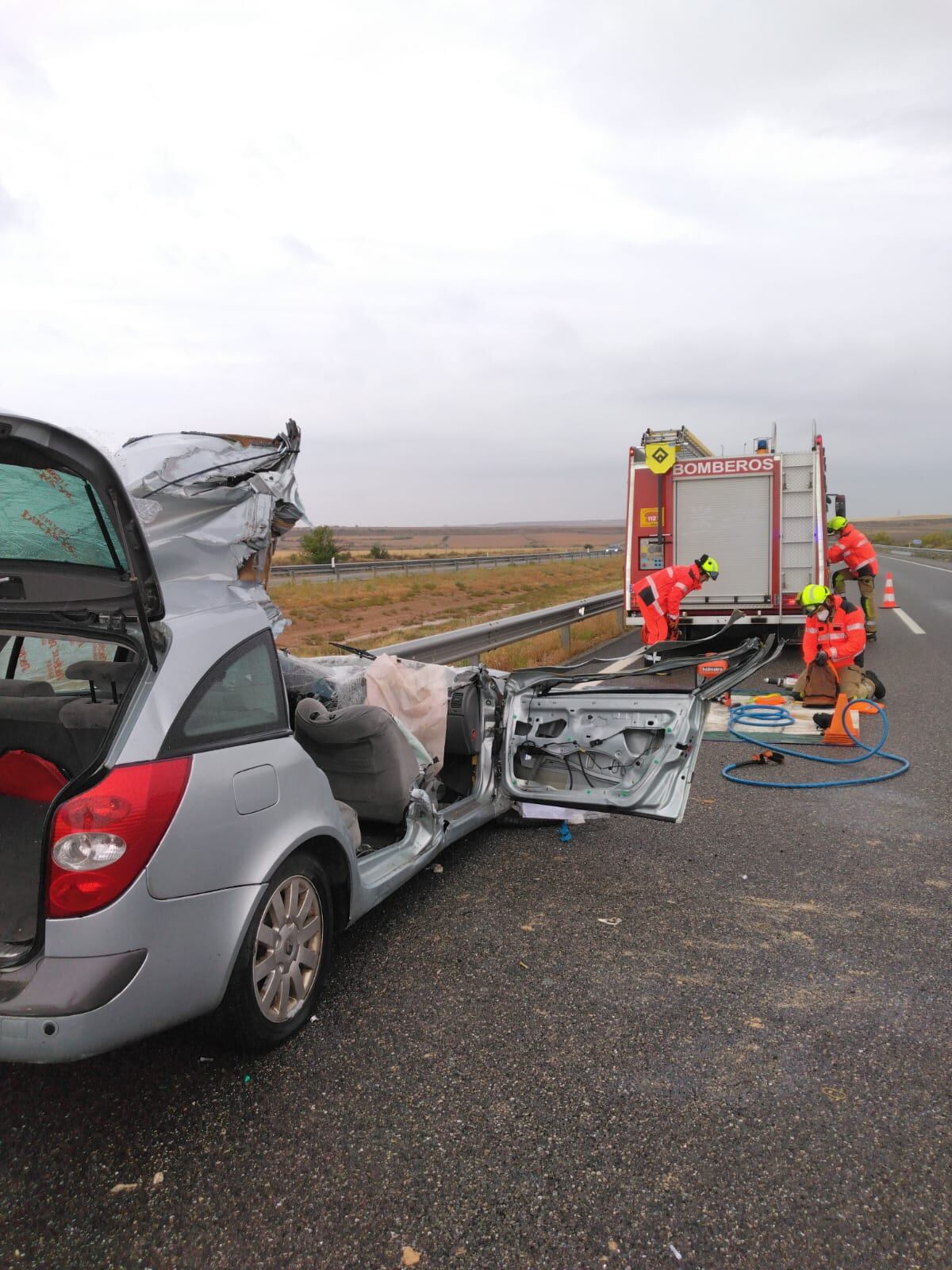 Accidente en la AP-2