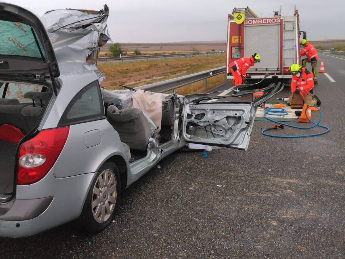 Accidente de tráfico en Fraga