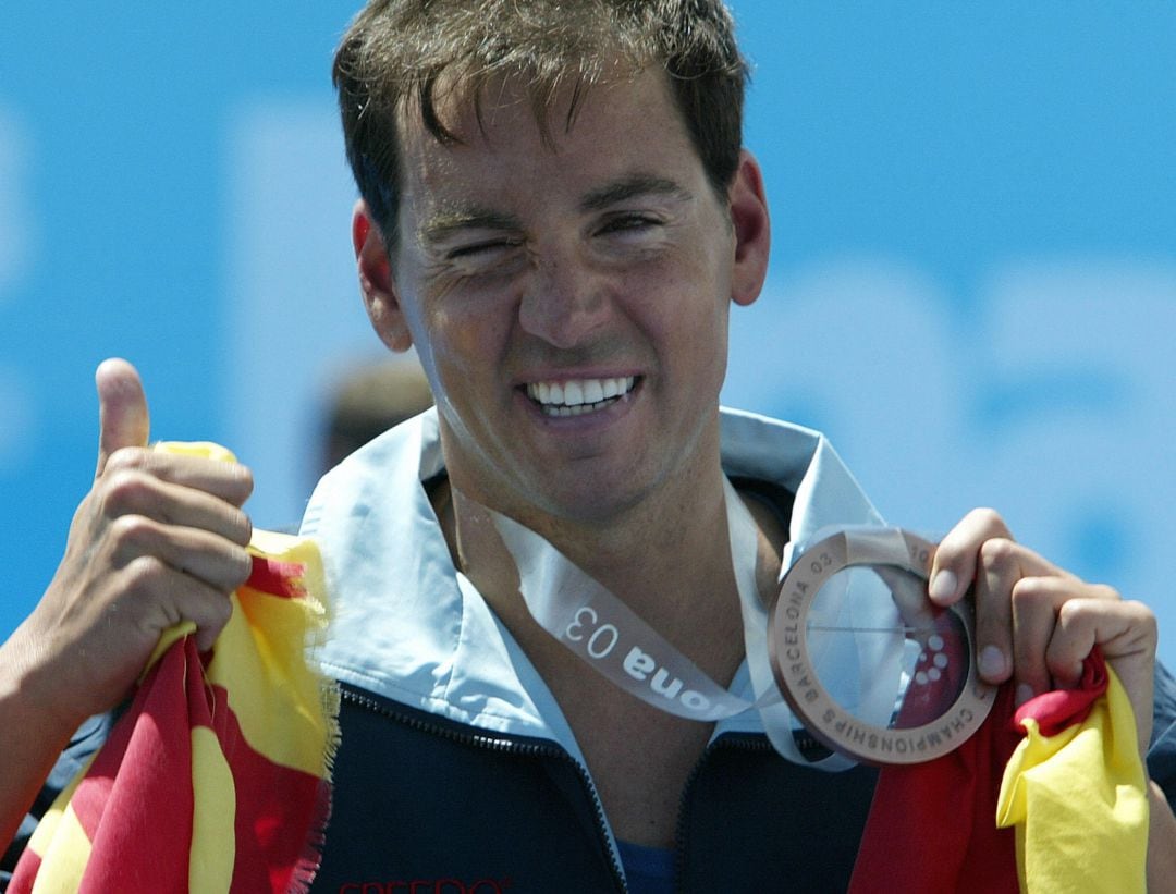 El nadador español David Meca.