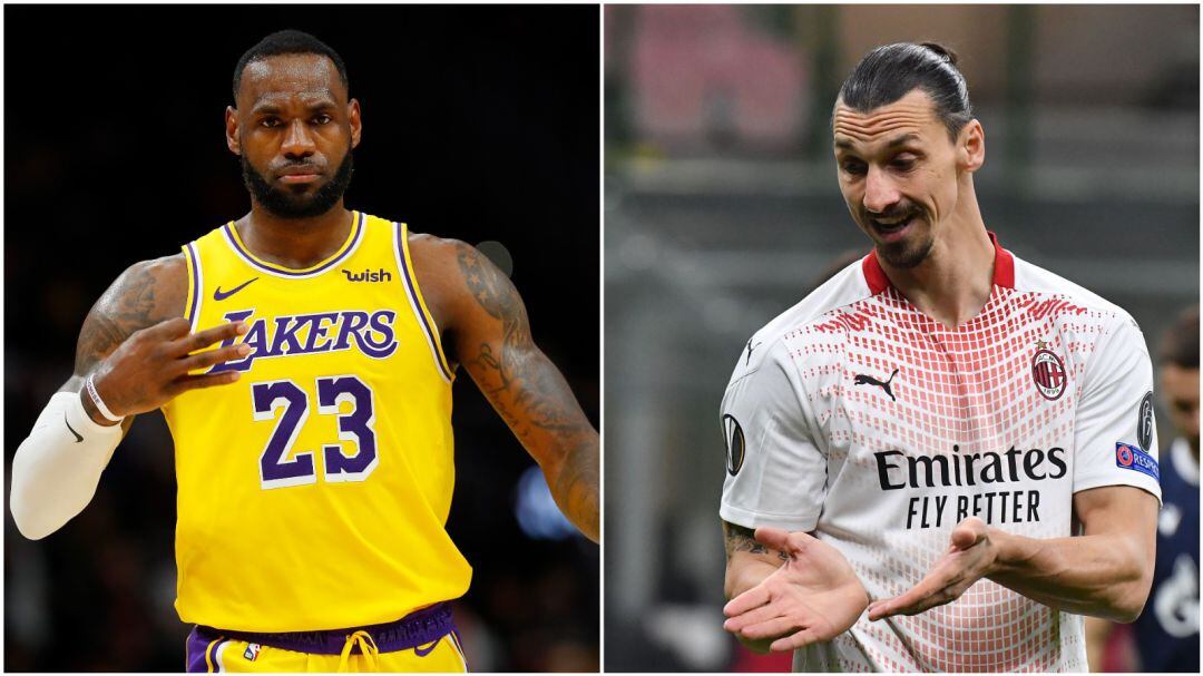 LeBron James y Zlatan Ibrahimović