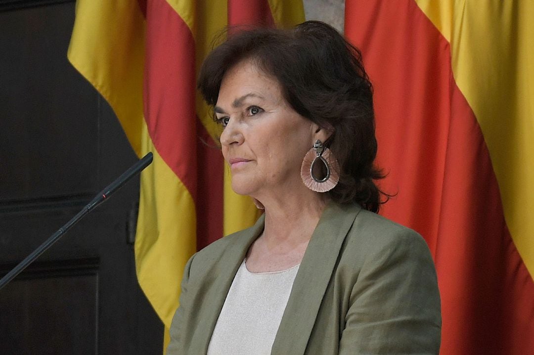 La vicepresidenta del Gobierno y ministra de Igualdad, Carmen Calvo.