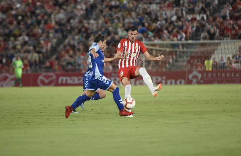 Andoni en su debut contra el Tenerife.