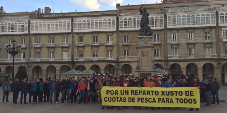 Movilización de amradores del cerco en María Pita