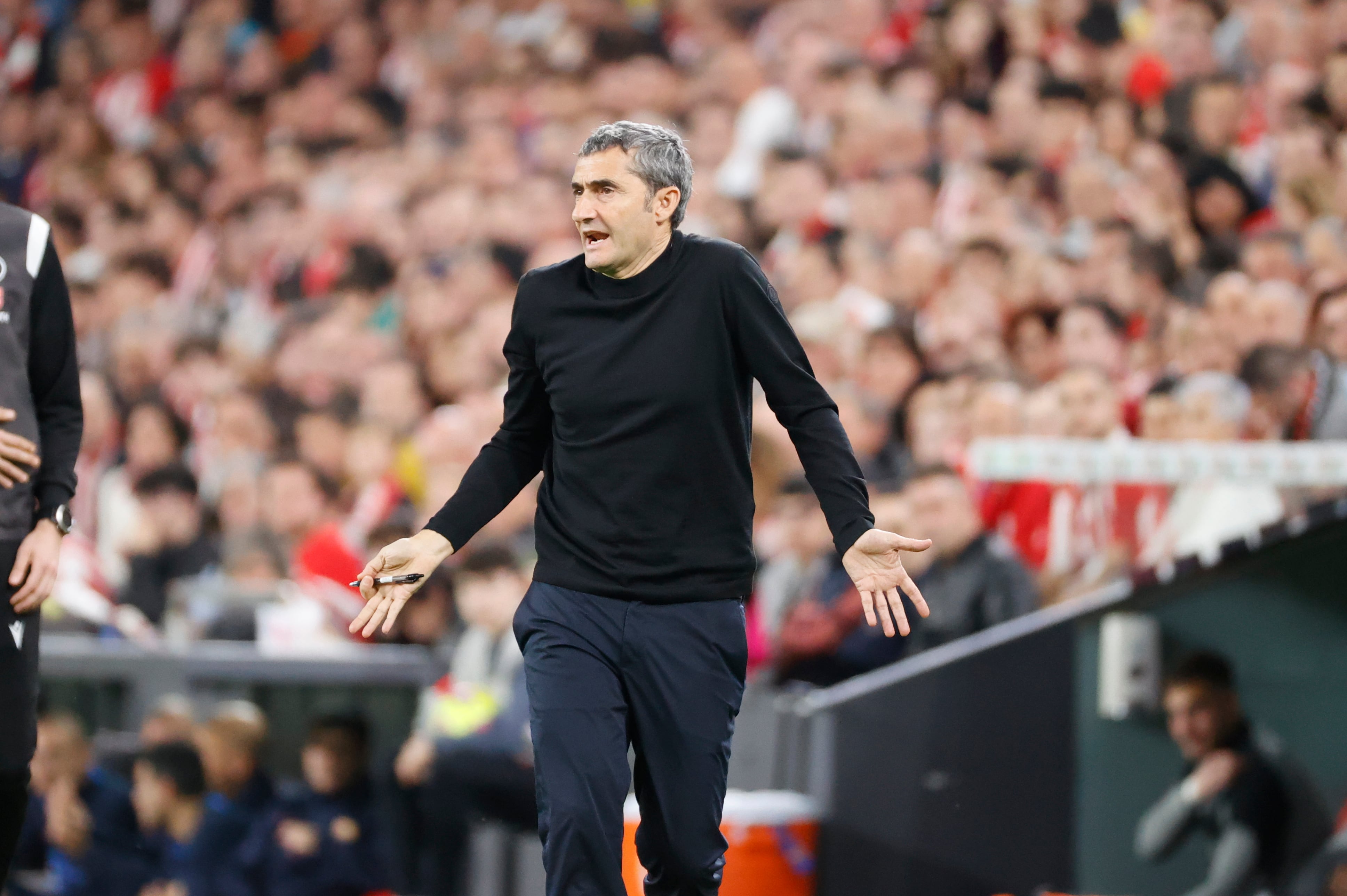 Ernesto Valverde, durante el partido contra el Barcelona