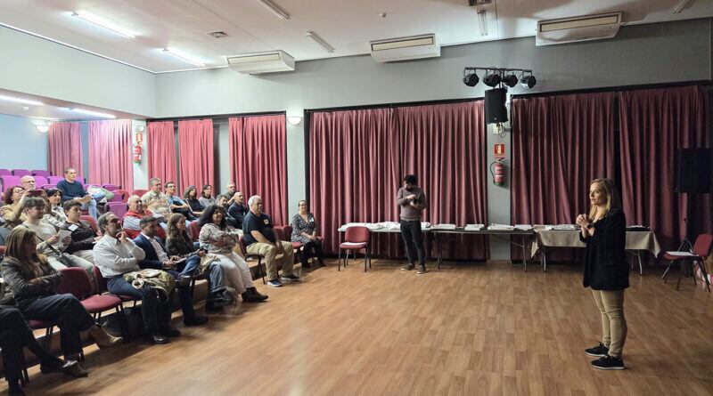 La alcaldesa, Sara Hernández, durante una de las jornadas de la iniciativa 'Getafe Potencia'