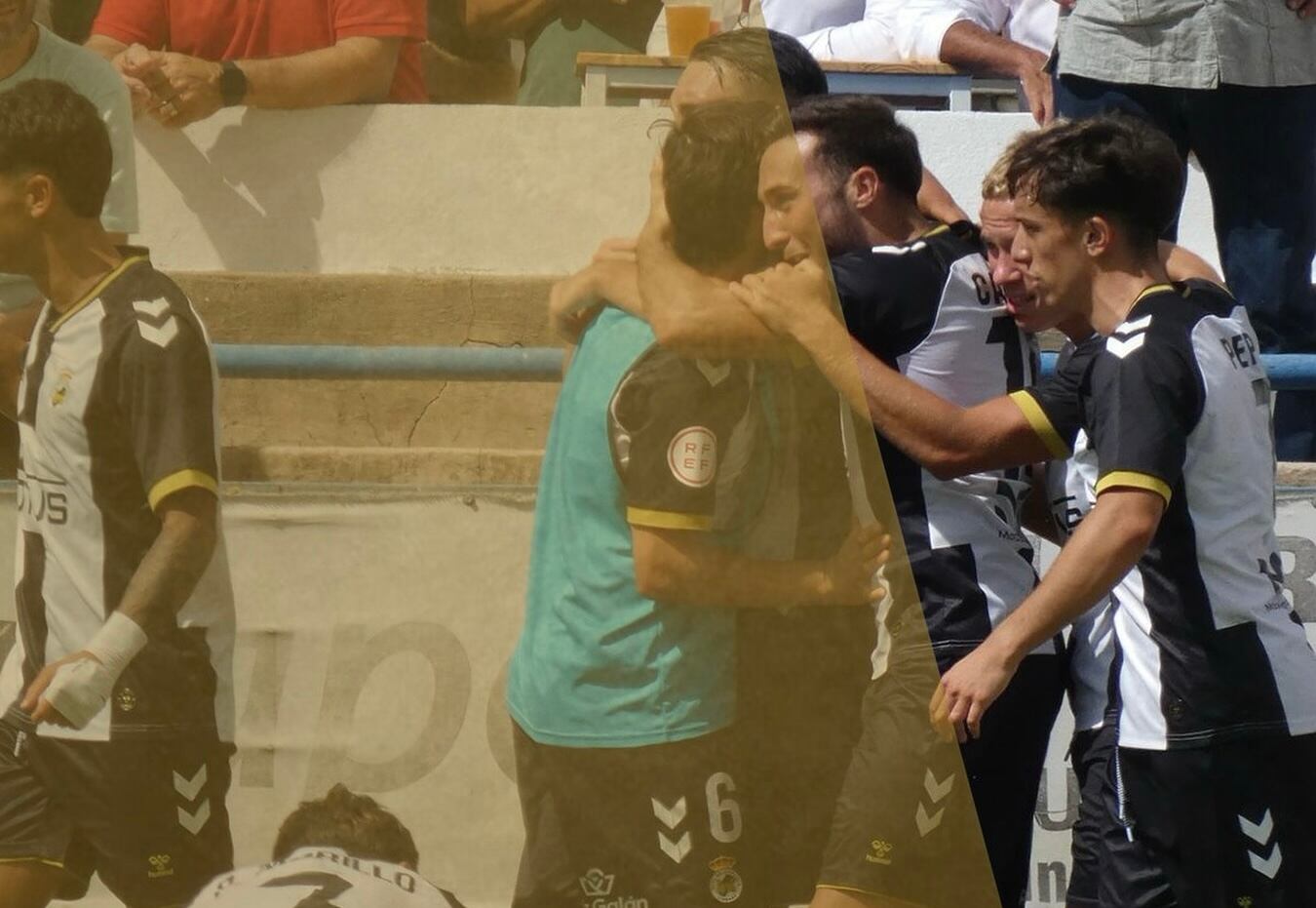 La plantilla celebra uno de los goles