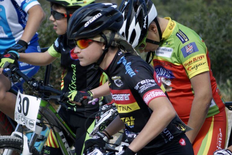 Sandra Jover en la línea de salida