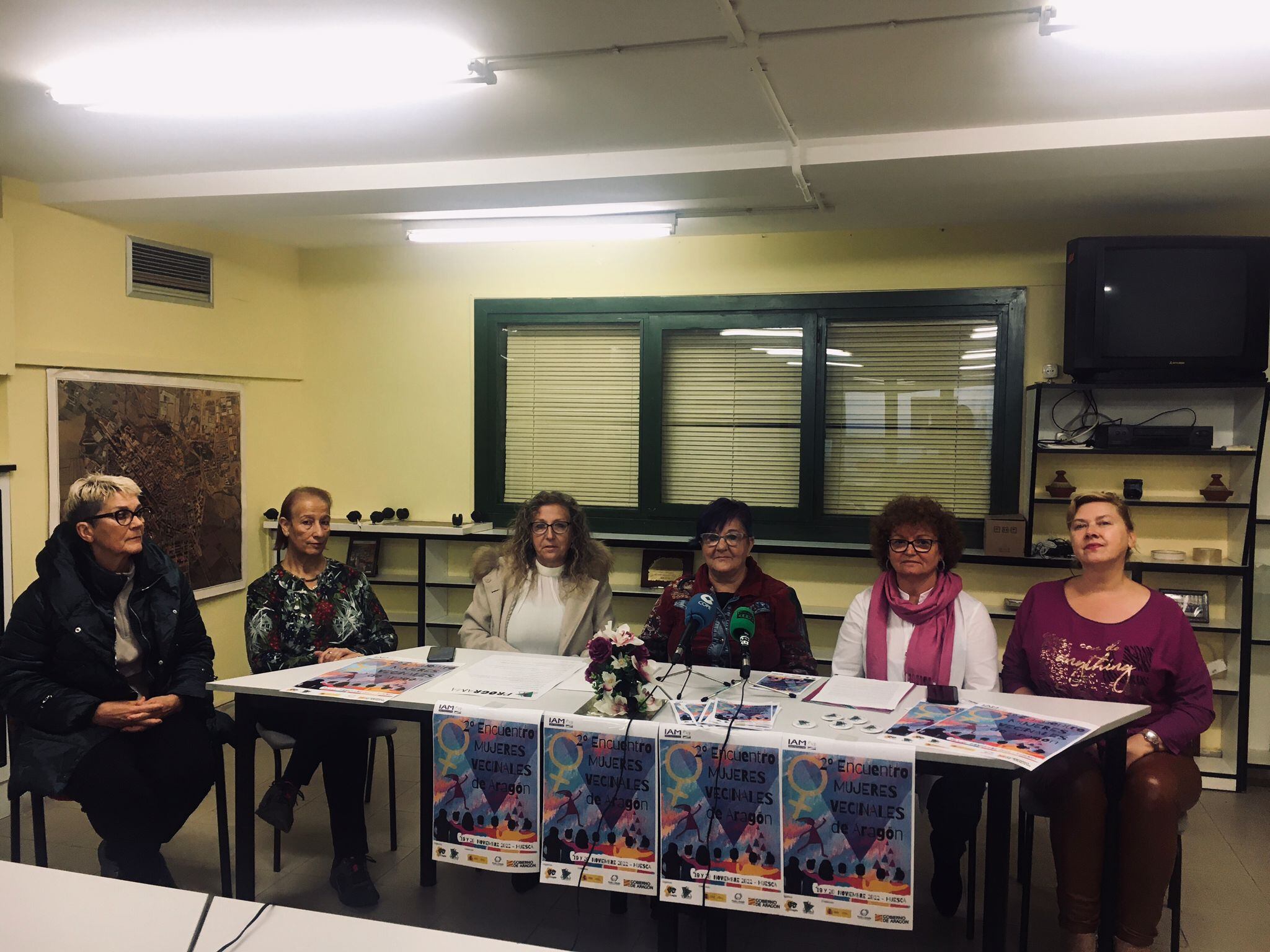 Presentación del encuentro de mujeres vecinales de Aragón