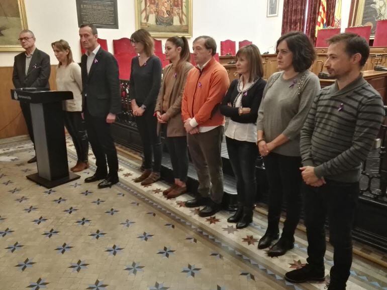 Minuto de silencio en el Ayuntamiento