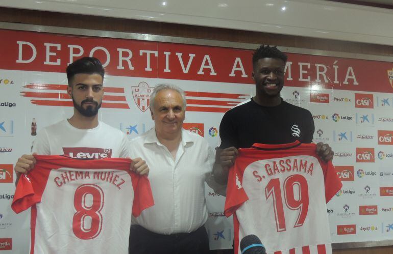 Alfonso con Chema y Sekou.