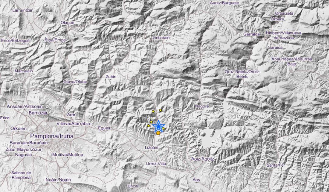 Terremoto con epicentro en Arce