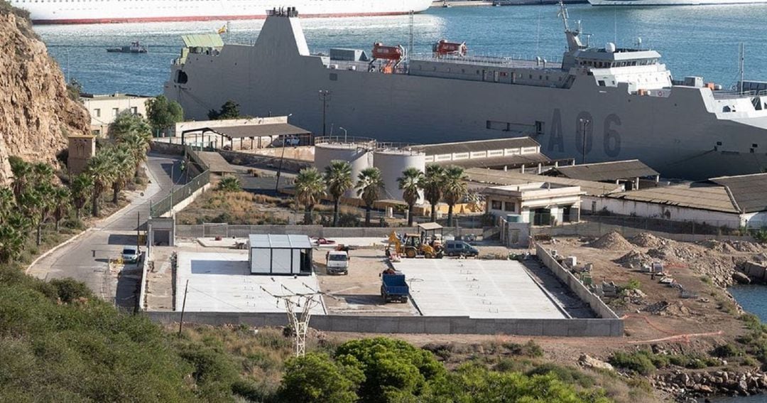 Obras de construcción del CATE en el Espalmador