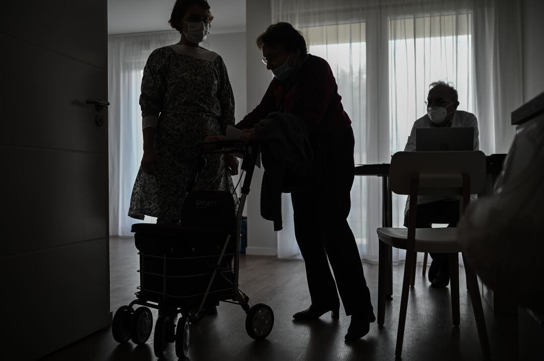 Residentes de un centro de mayores