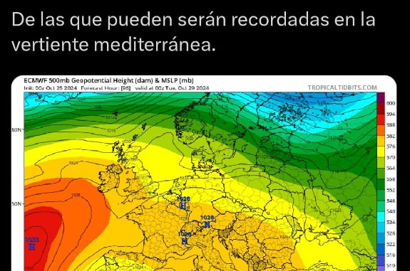 Aviso de JJ González Alemán, experto de la AEMET, sobre el potencial de la DANA que ha causado al menos 51 muertos en Valencia