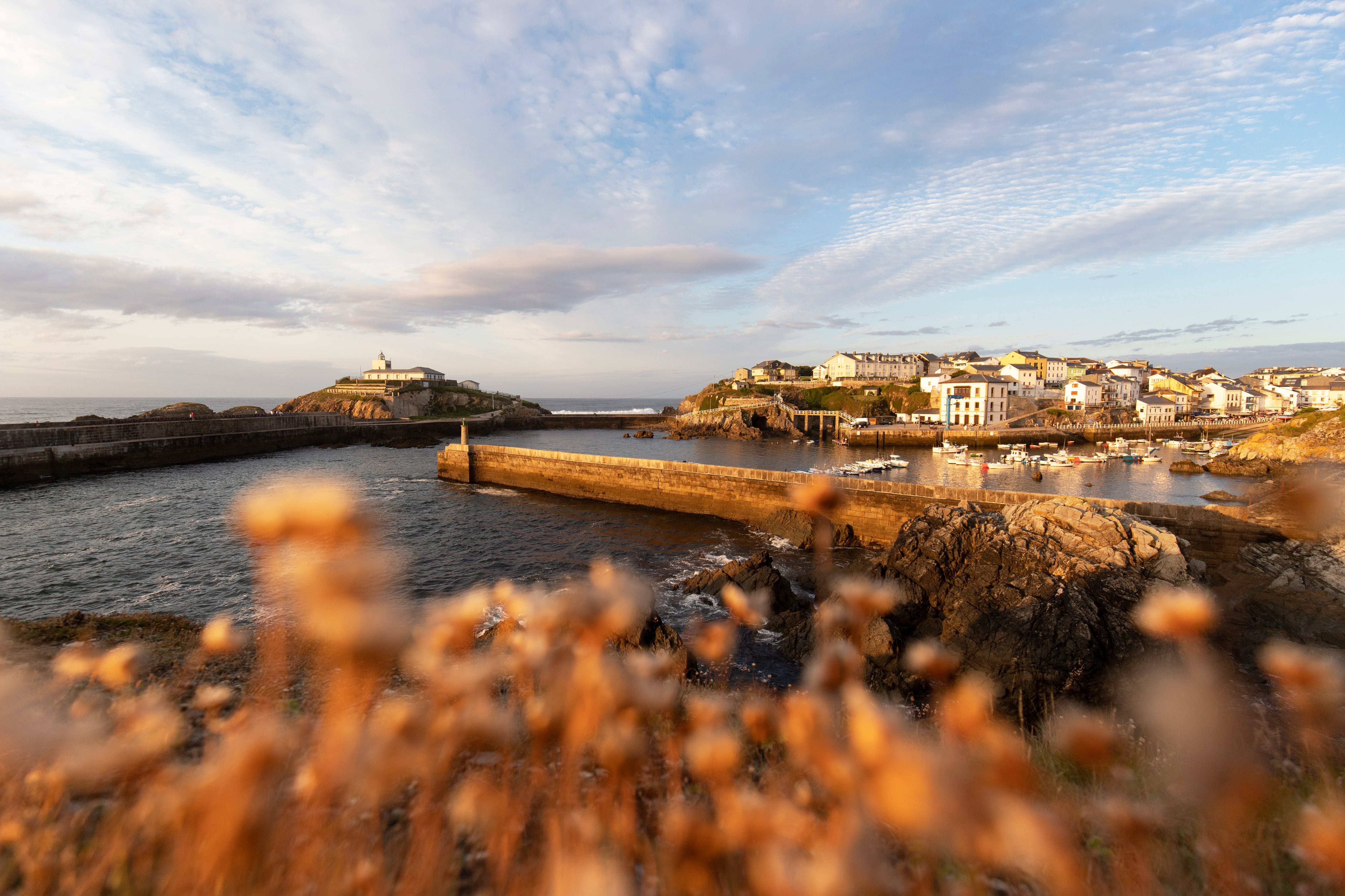 Fishing village in Tapia De Casariego, Asturias, Spain