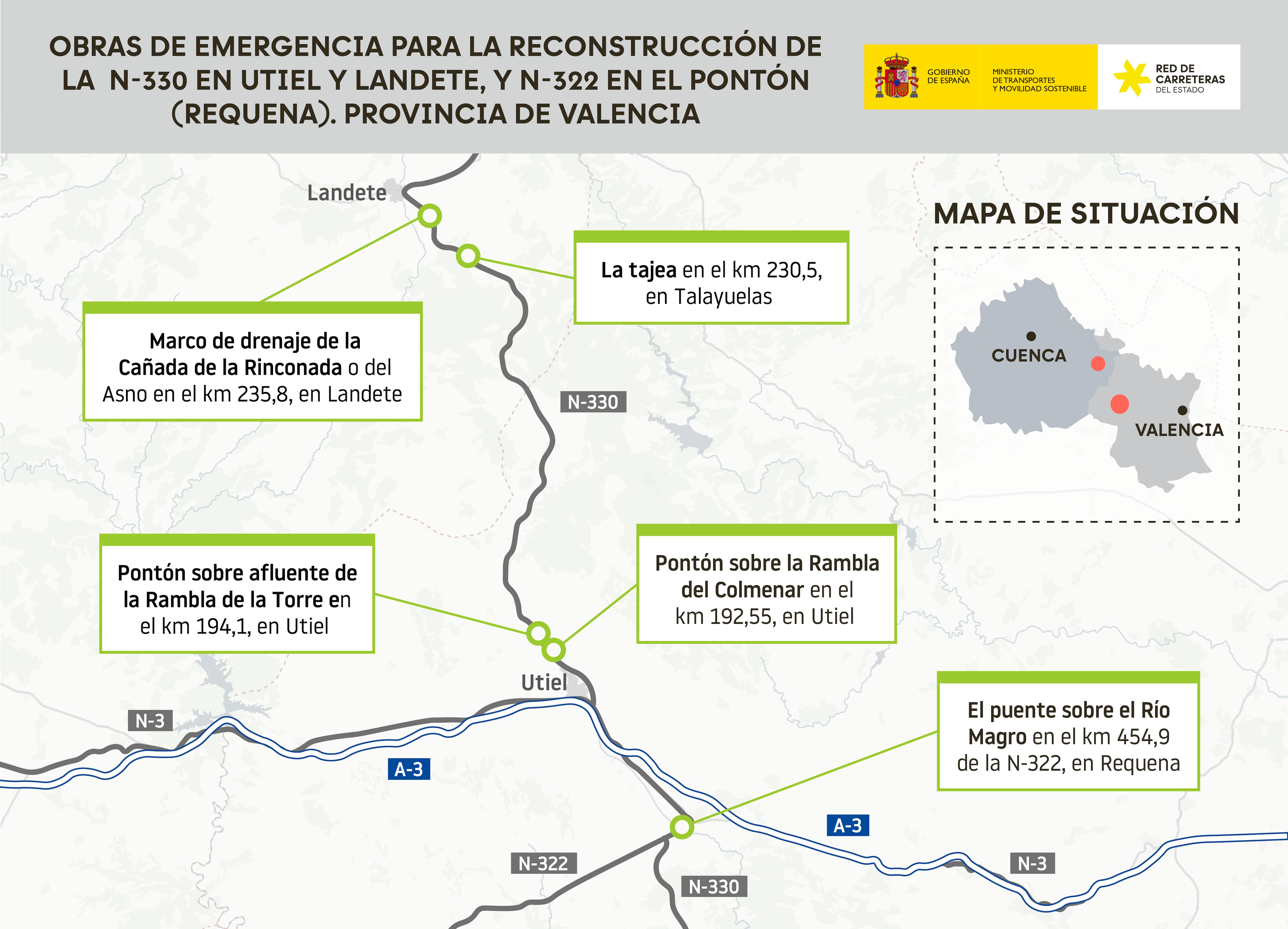 Mapa fin de obras DANA