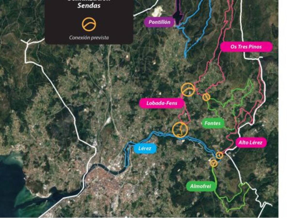 70 kilómetros de sendas para Pontevedra